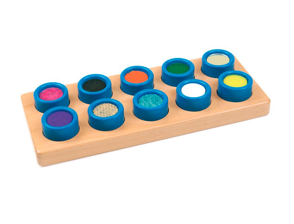 JUEGO DIDACTICO ANDREUTOYS CUBOS TACTILES 10 TEXTURAS