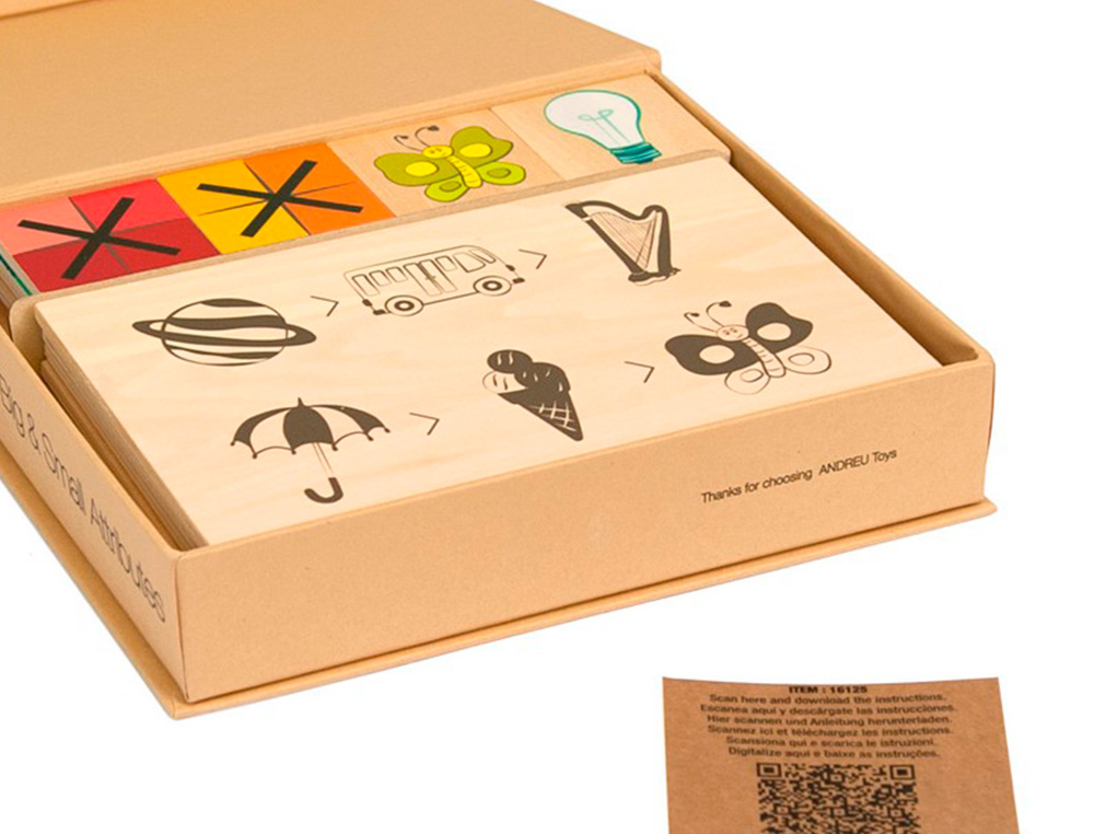 JUEGO DIDACTICO ANDREUTOYS ATRIBUTOS GRANDES Y PEQUEÑOS