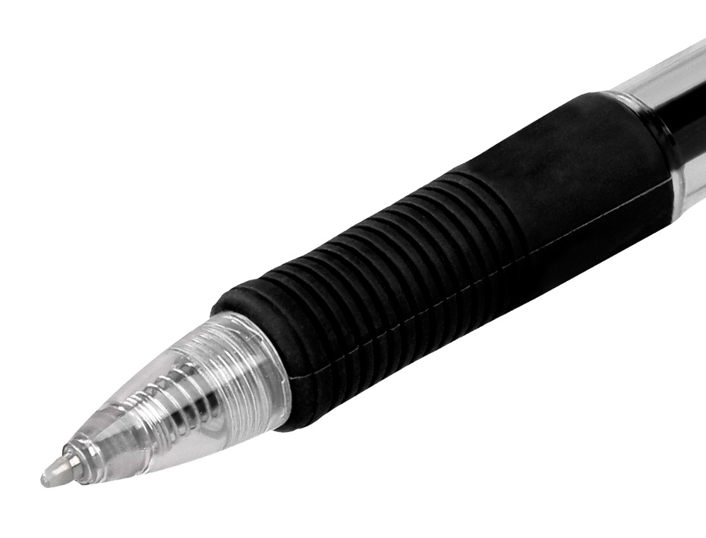 BOLIGRAFO Q-CONNECT SIGMA RETRACTIL CON SUJECION DE CAUCHO TINTA GEL 0,5 MM COLOR NEGRO