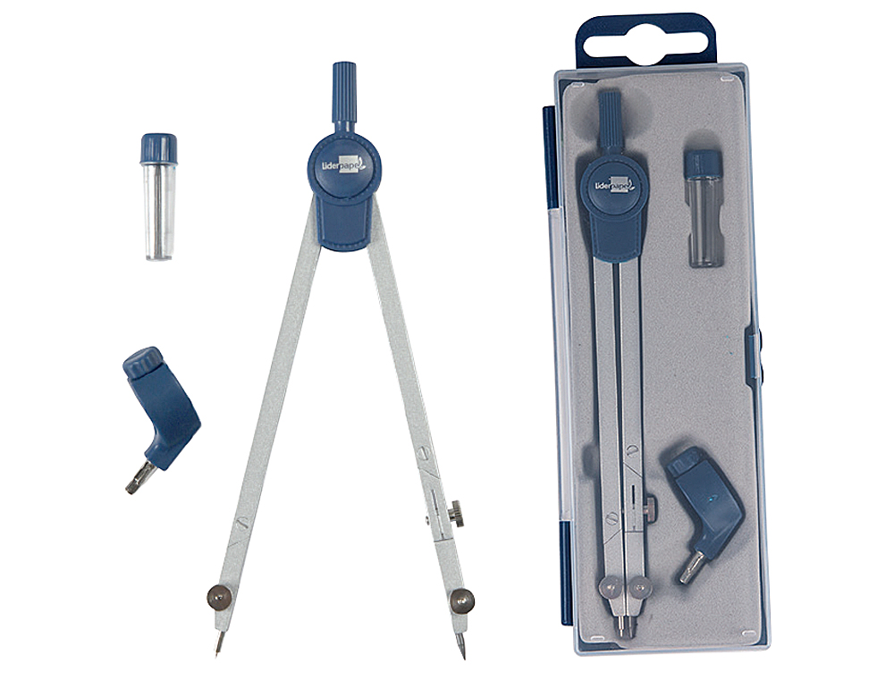COMPAS LIDERPAPEL ARTICULADO CON ADAPTADOR UNIVERSAL