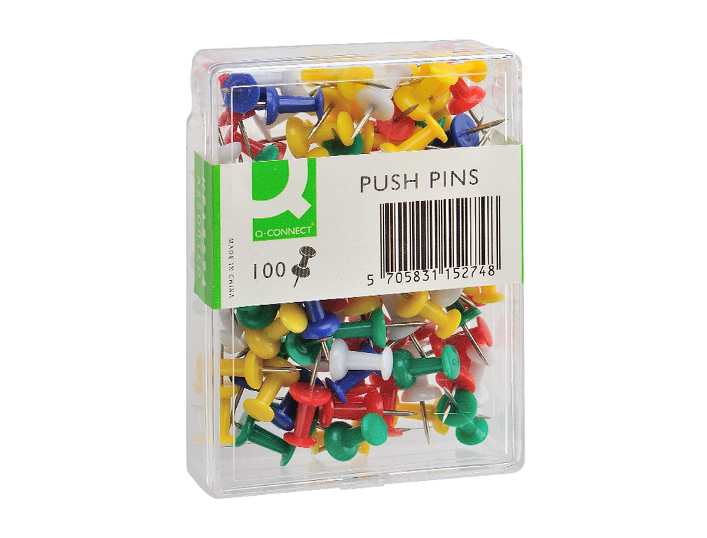 SEÑALIZADOR DE PLANOS Q-CONNECT CAJA DE 100 UNIDADES COLORES SURTIDOS