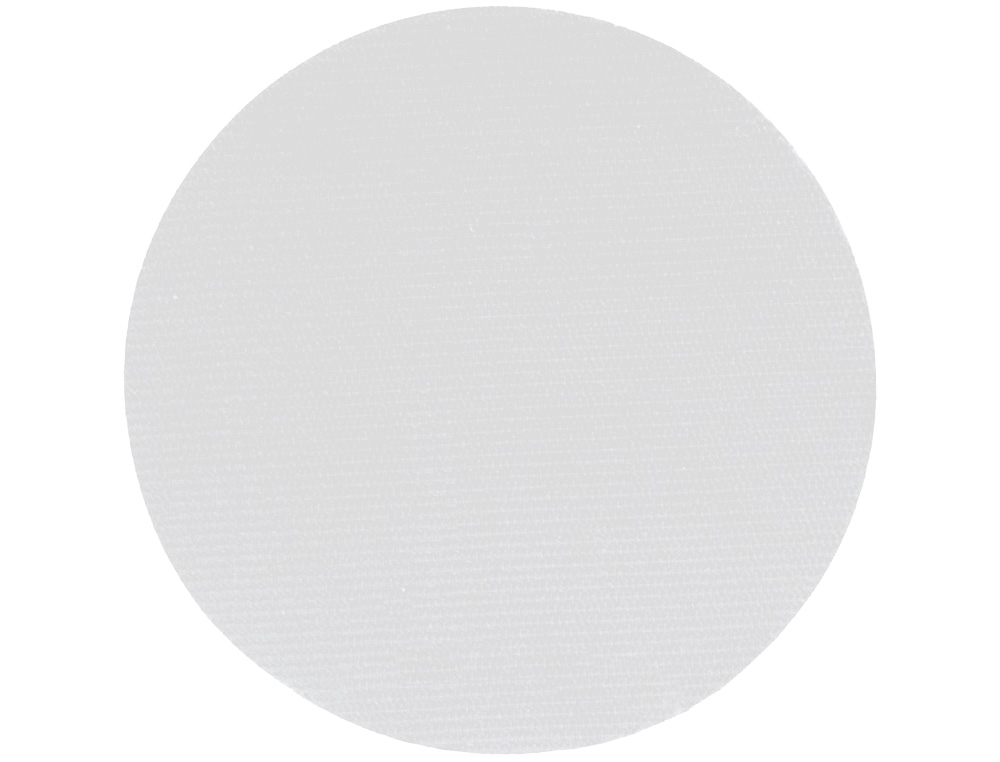 DISCO DE CIERRE PLICO VELCRO AUTOADHESIVO 20 MM DIAMETRO COLOR BLANCO CAJA DE 200 UNIDADES