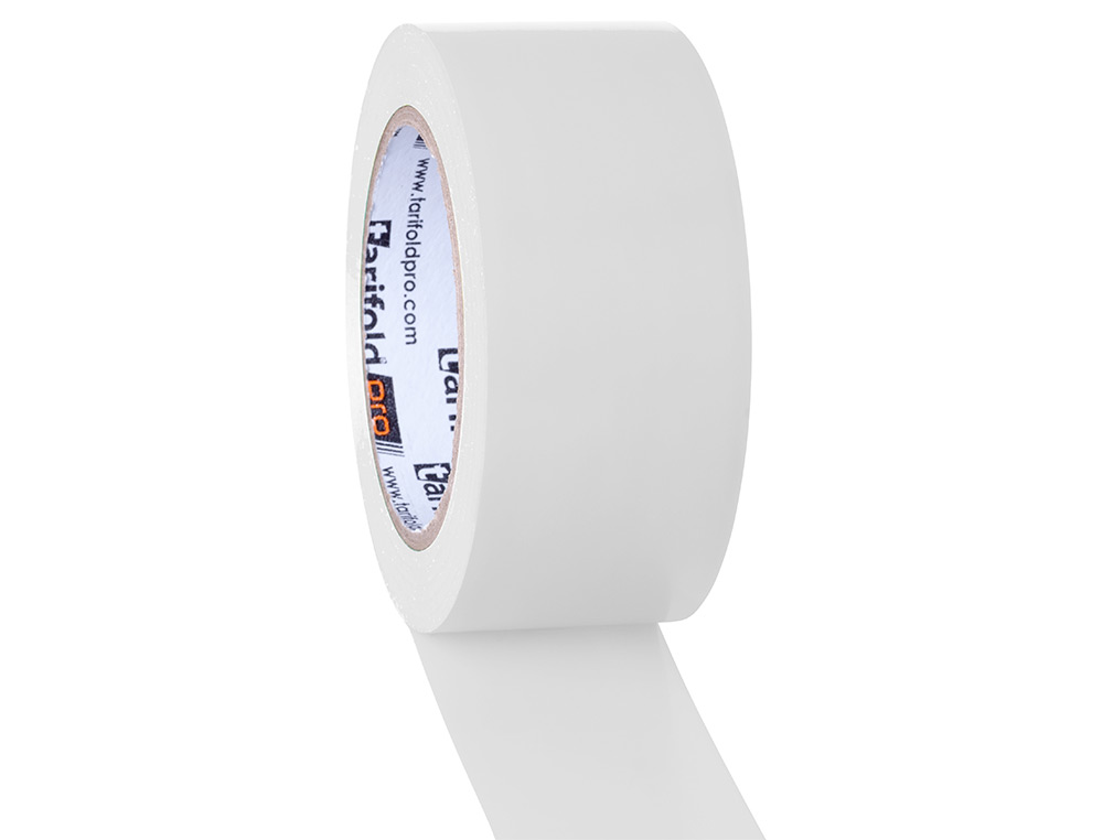 CINTA ADHESIVA TARIFOLD PARA MARCAJE Y SEÑALIZACION DE SUELO 33 MT X 50 MM COLOR BLANCO
