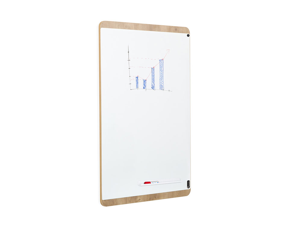 PIZARRA BLANCA ROCADA GAMA NATURAL LACADA MAGNETICA 115X75 CM