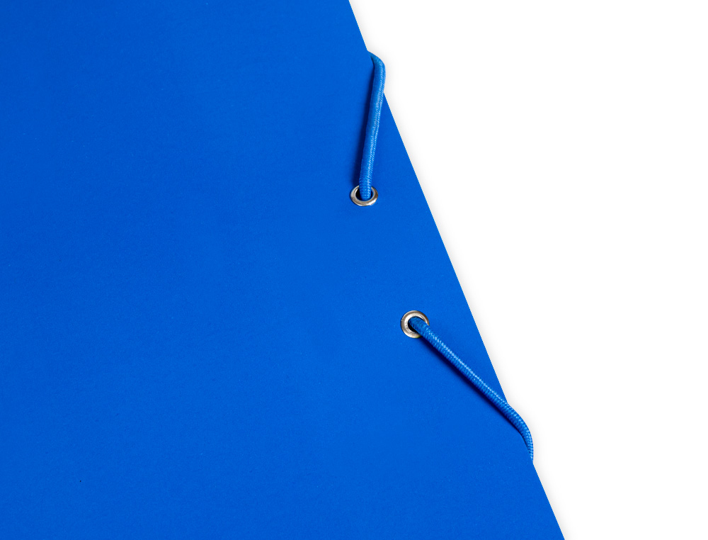 CARPETA LIDERPAPEL GOMAS FOLIO 3 SOLAPAS CARTON PLASTIFICADO COLOR AZUL