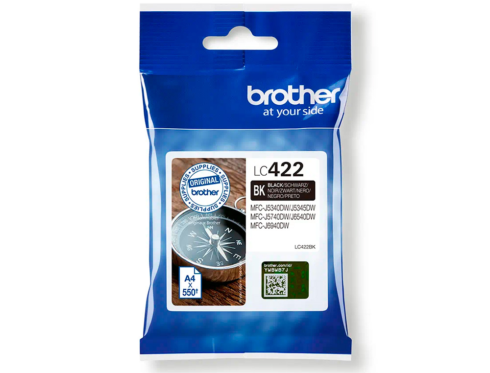 INK-JET BROTHER LC-422BK NEGRO MFC-J5340DW / MFC-J5740DW / MFC-J6540DW / MFC-J6940DW 550 PAGINAS