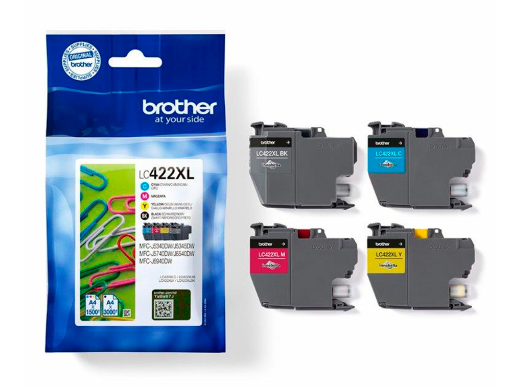 INK-JET BROTHER LC-422XLVAL MFC-J5340DW / MFC-J5740DW / MFC-J6540DW / MFC-J6940DW 3000 PAGINAS NEGRO 1500