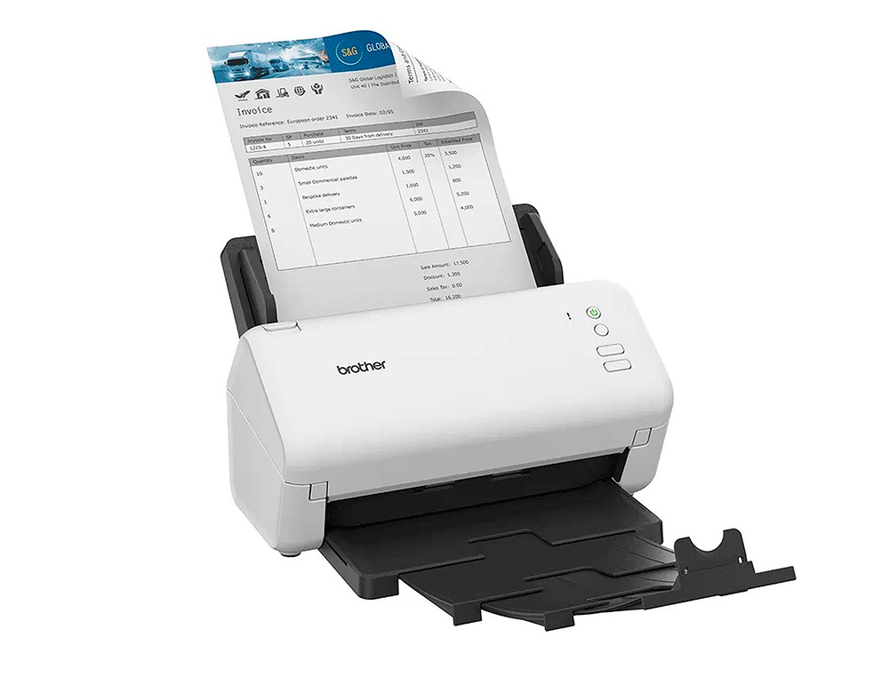 ESCANER BROTHER SOBREMESA ADS4100 DOBLE CARA TAMAÑO A4 RESOLUCION 600 PPP VELOCIDAD 35 PPM USB 3.0