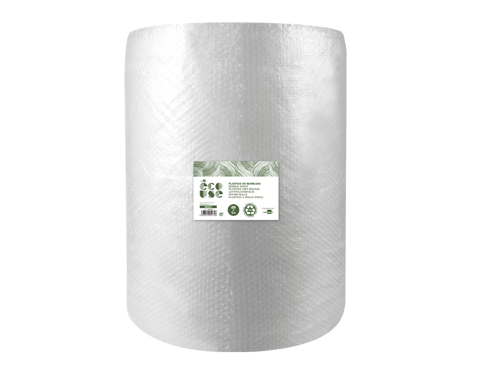 PLASTICO BURBUJA LIDERPAPEL ECOUSE 1X25M 30% DE PLASTICO RECICLADO