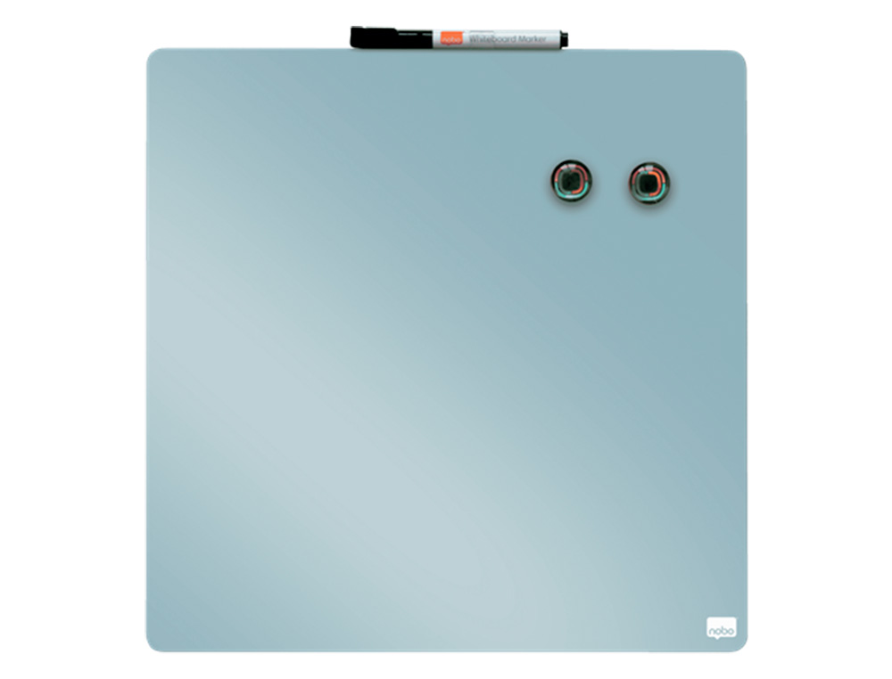 PIZARRA NOBO MAGNETICA PARA EL HOGAR COLOR GRIS 360X360 MM