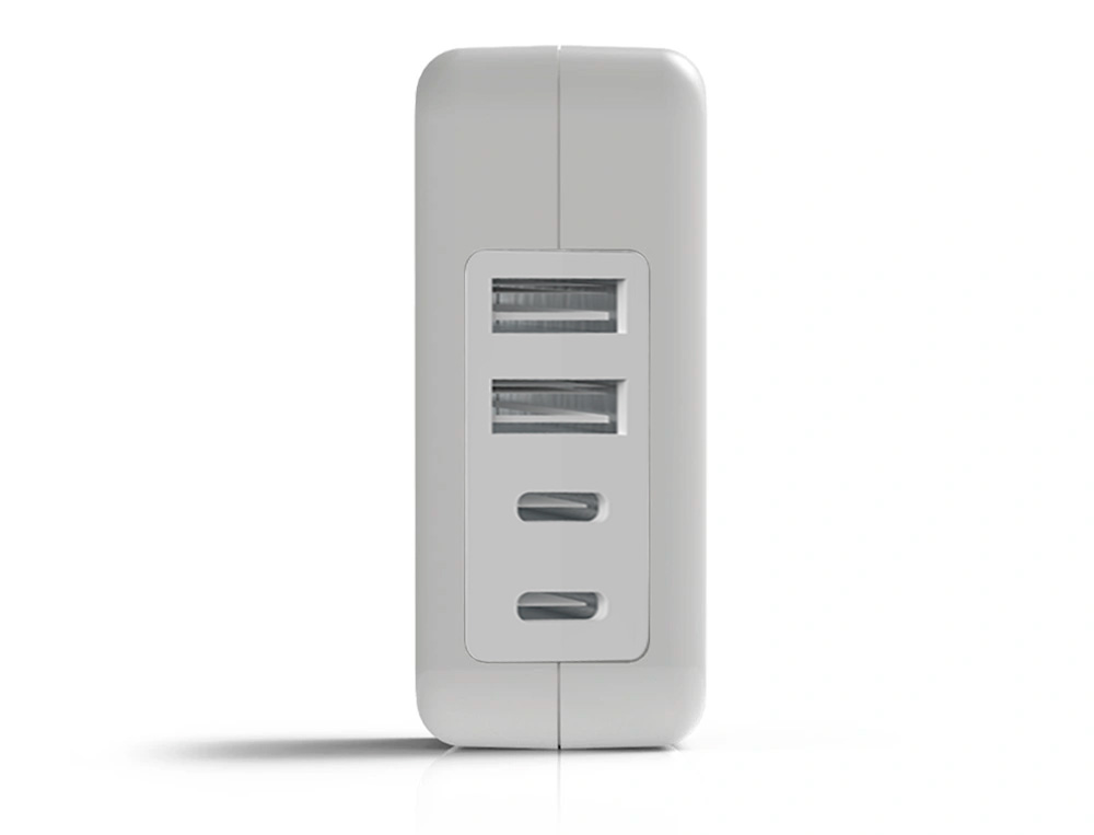 CARGADOR DE PARED GROOVY 2 USB + 2 USB-C 4.8A COLOR BLANCO