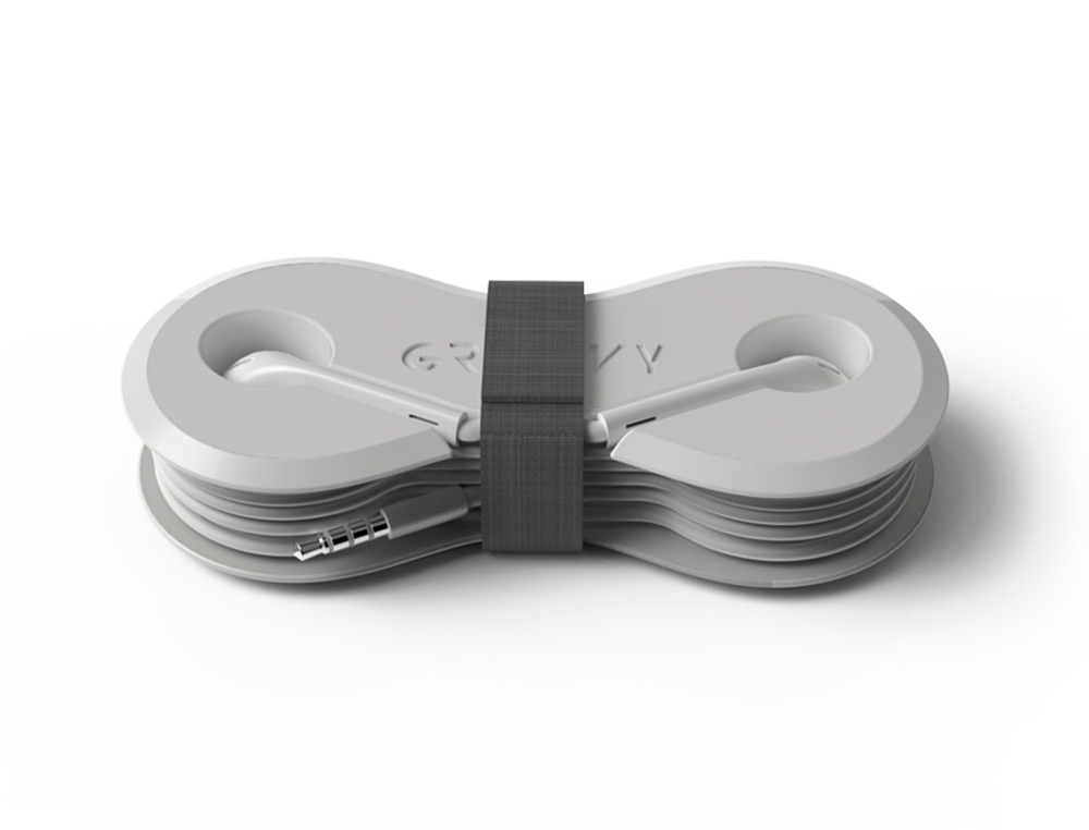 AURICULARES GROOVY CON MICROFONO Y ESTUCHE CONECTOR JACK 3,5 MM COLOR BLANCO