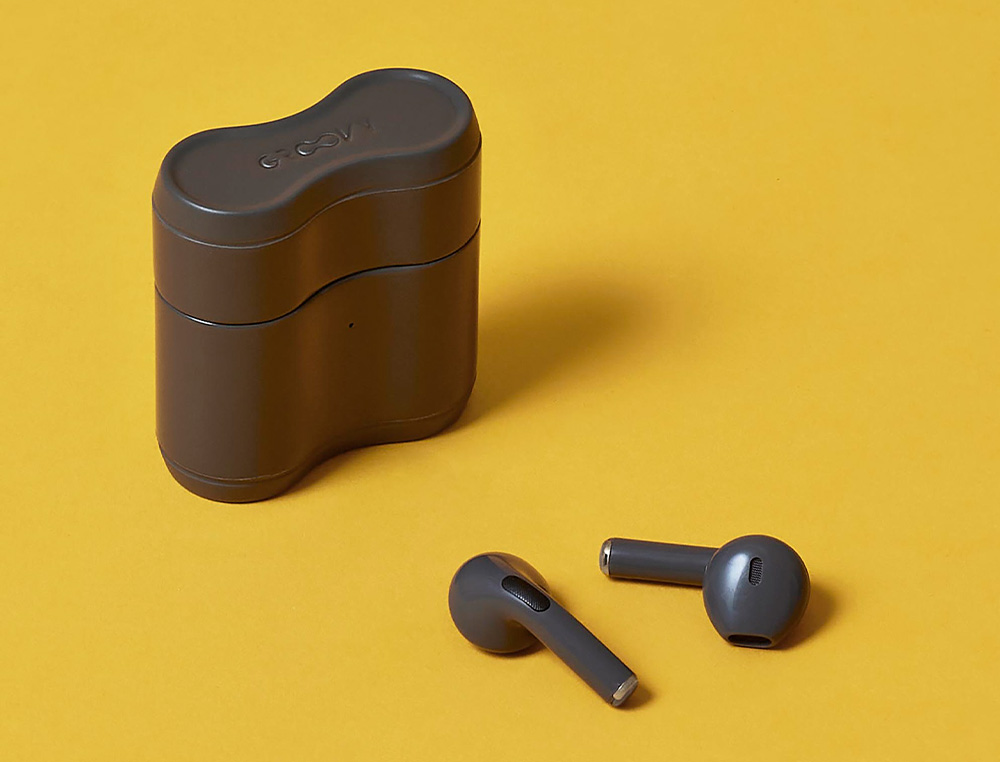 AURICULARES GROOVY TWS WIRELESS COLOR GRIS OSCURO