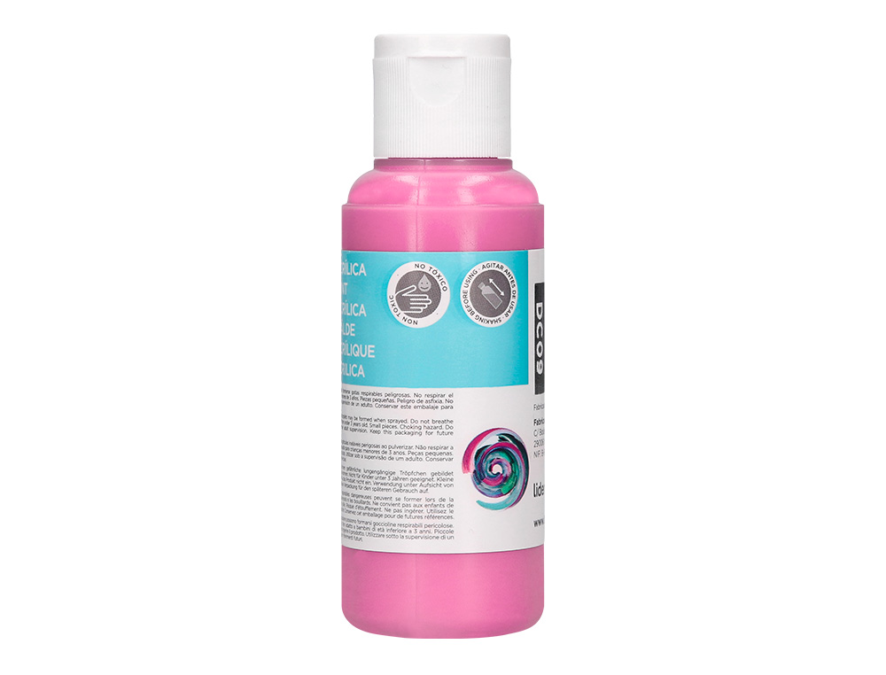 PINTURA ACRILICA LIDERPAPEL BOTE DE 80 ML ROSA