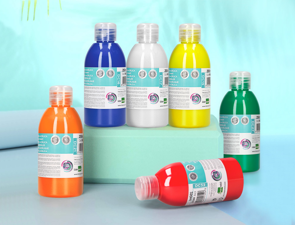 PINTURA ACRILICA LIDERPAPEL BOTE DE 250 ML VERDE