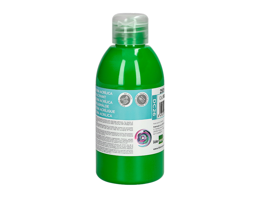PINTURA ACRILICA LIDERPAPEL BOTE DE 250 ML VERDE