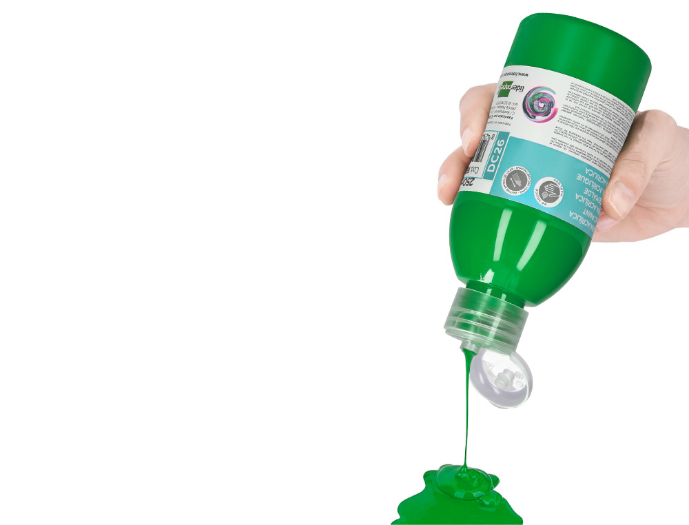 PINTURA ACRILICA LIDERPAPEL BOTE DE 250 ML VERDE