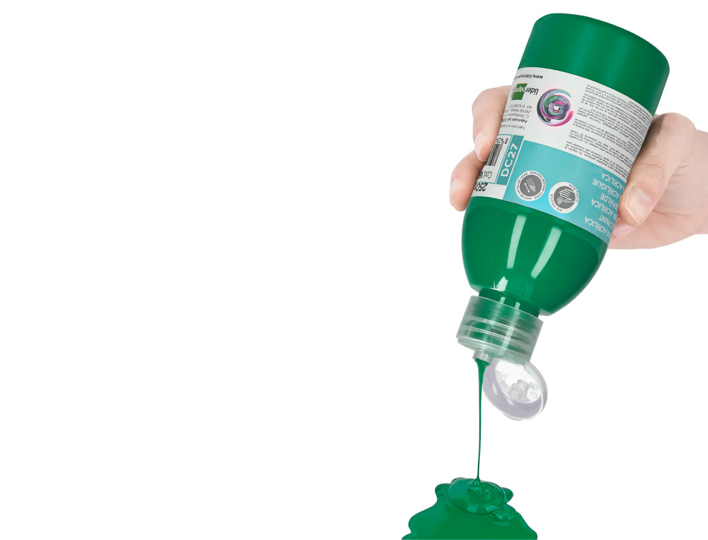 PINTURA ACRILICA LIDERPAPEL BOTE DE 250 ML VERDE OSCURO
