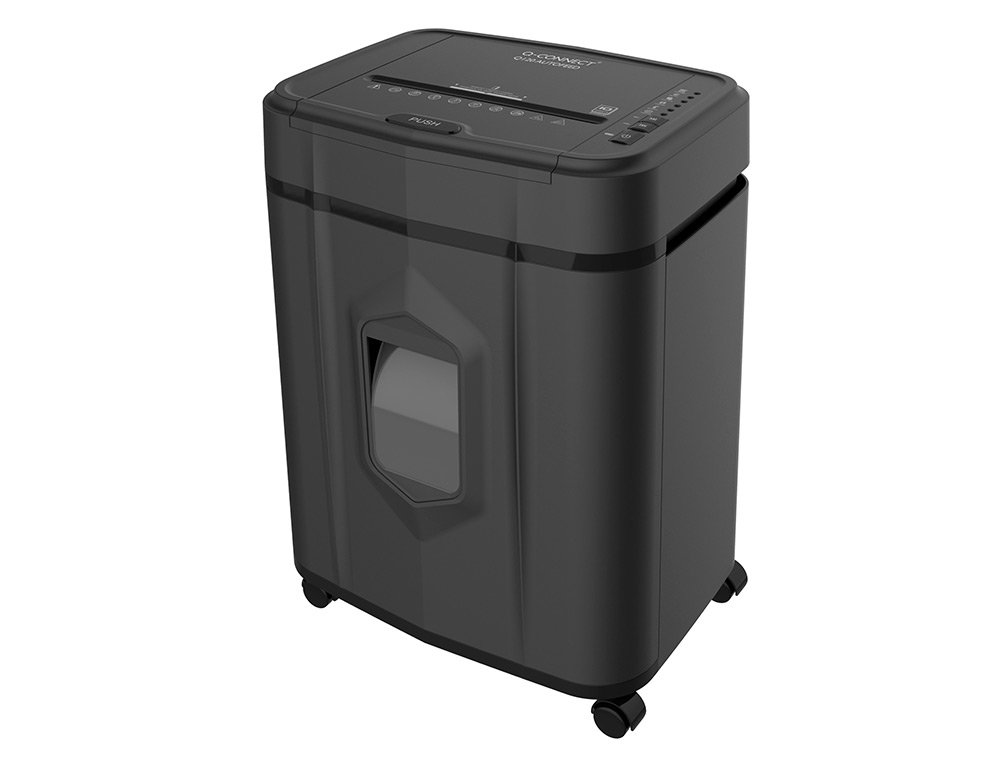 DESTRUCTORA DE DOCUMENTOS Q-CONNECT CAPACIDAD DE CORTE 120 H AUTO / 10 H MANUAL DESTRUYE GRAPAS CLIPS Y