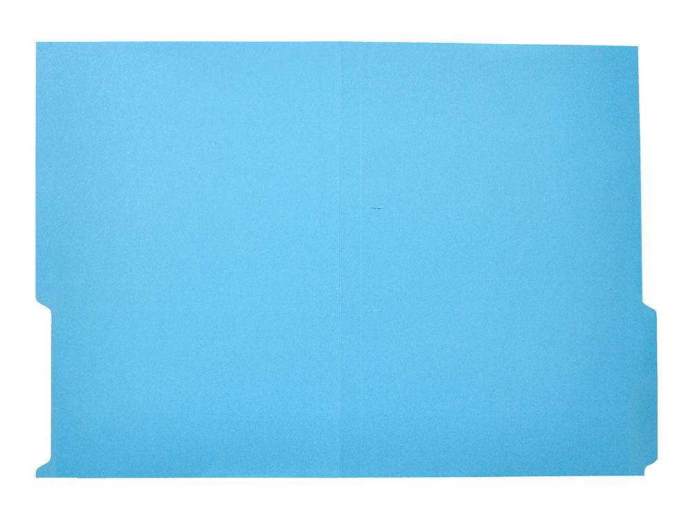 SUBCARPETA CARTULINA LIDERPAPEL DIN A4 PESTAA DERECHA 240G/M2 AZUL