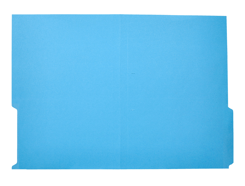 SUBCARPETA CARTULINA LIDERPAPEL FOLIO PESTAÑA DERECHA 240G/M2 AZUL