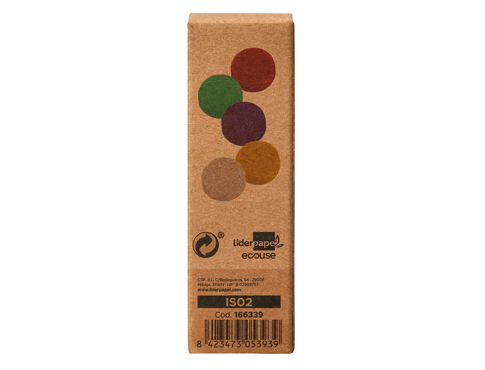 IMAN PARA SUJECION LIDERPAPEL ECOUSE PP RECICLADO PARA PIZARRA MAGNETICA 25 MM CAJA DE 10 UNIDADES