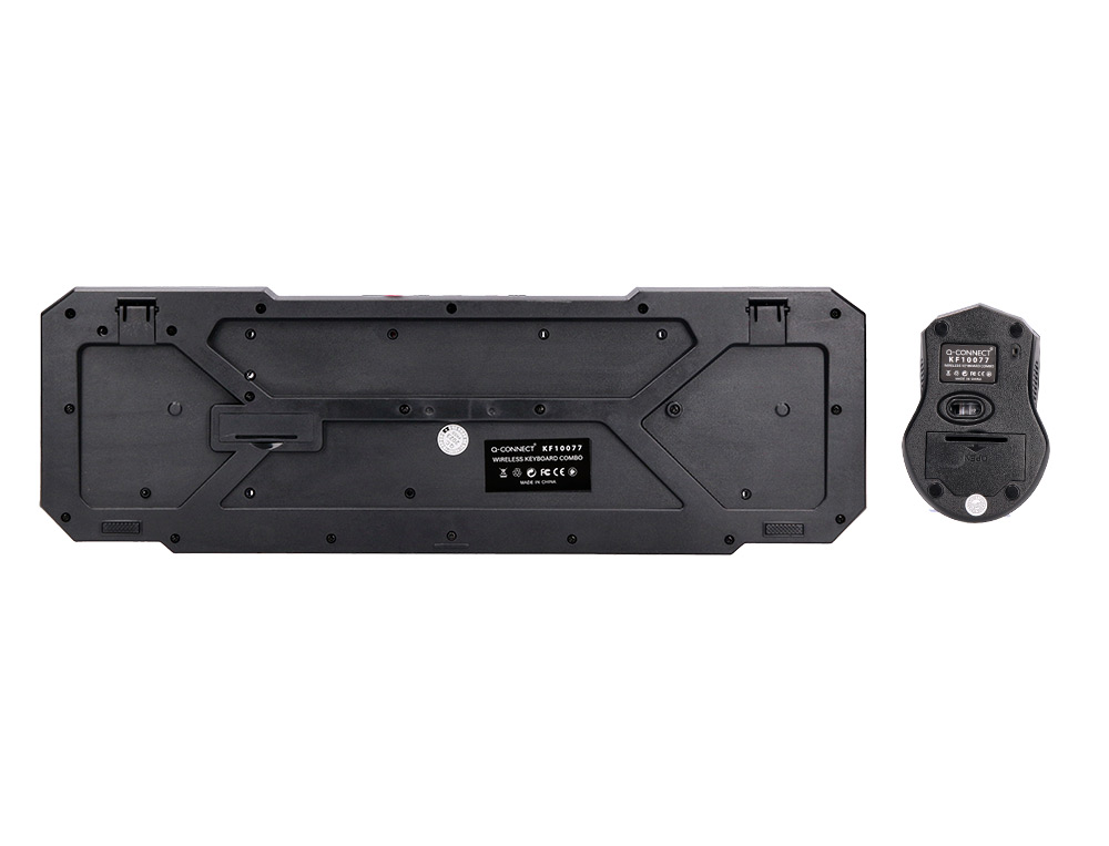 SET TECLADO Y RATON Q-CONNECT INALAMBRICO COMPATIBLE WINDOWS COLOR NEGRO