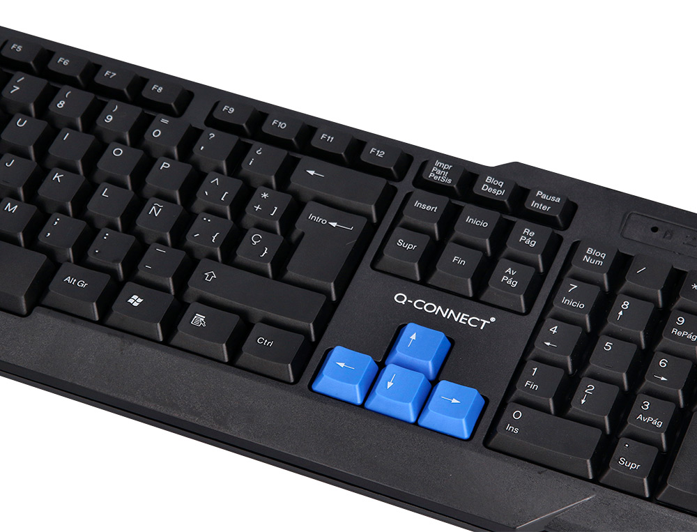 SET TECLADO Y RATON Q-CONNECT INALAMBRICO COMPATIBLE WINDOWS COLOR NEGRO