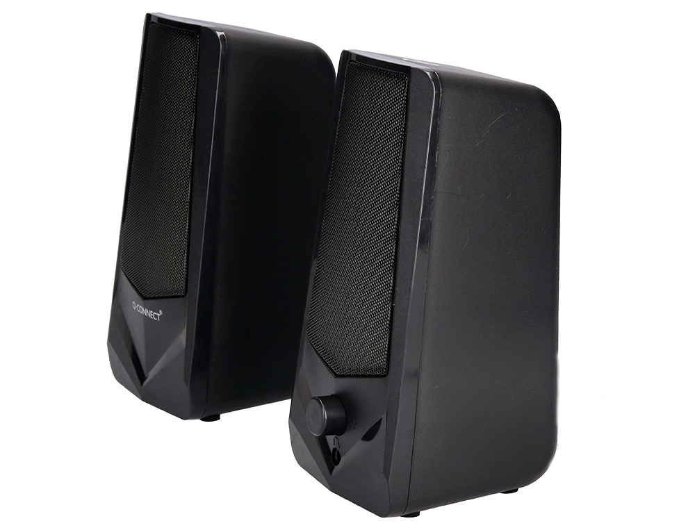 ALTAVOCES Q-CONNECT BLUETOOTH CON ILUMINACIÓN RGB POT ENCIA MAXIMA 2X3W CONTROL DE VOLUMEN COLOR NEGRO