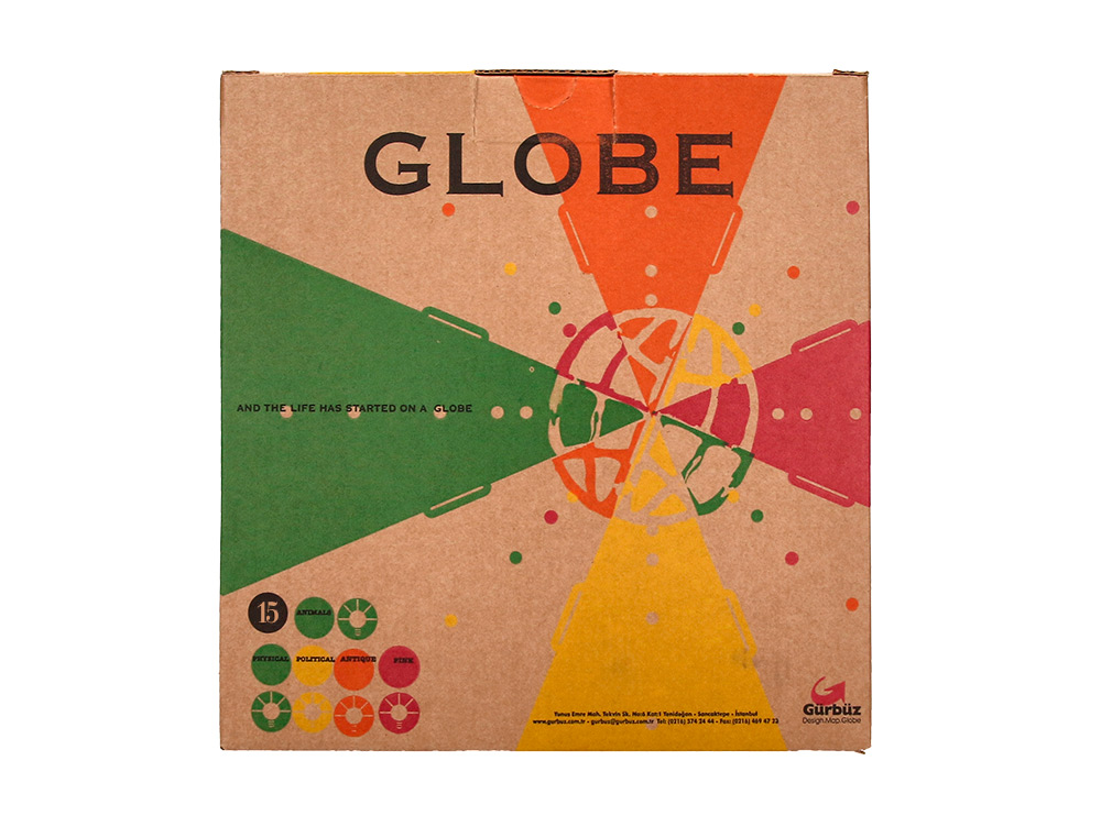 GLOBO TERRAQUEO LIDERPAPEL MAPA FISICO DIAMETRO 15 CM