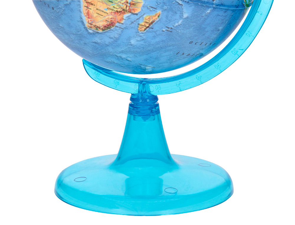 GLOBO TERRAQUEO LIDERPAPEL MAPA FISICO DIAMETRO 15 CM