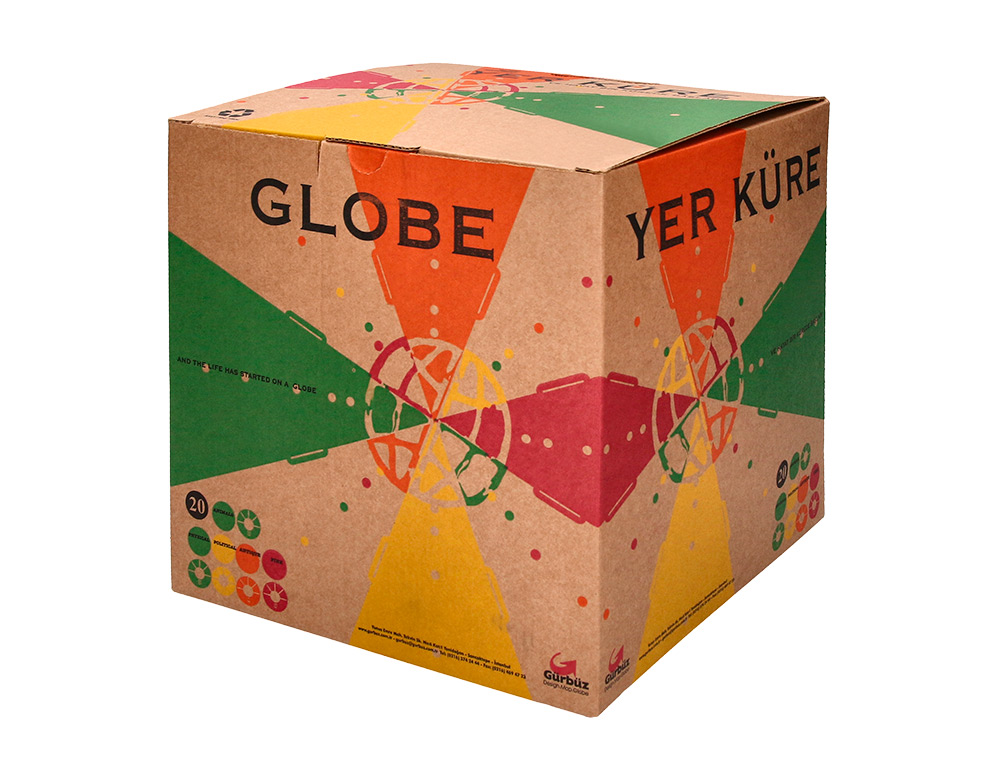 GLOBO TERRAQUEO LIDERPAPEL CON LUZ FISICO Y POLITICO DIAMETRO 20 CM COLOR ROSA