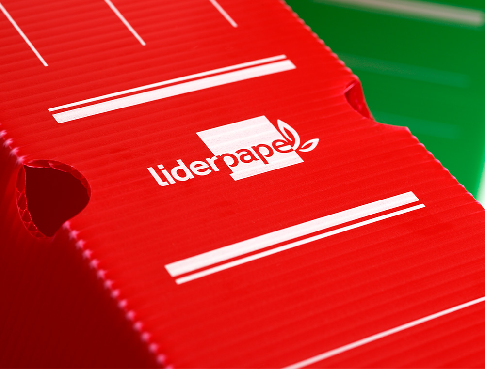 CAJA ARCHIVO DEFINITIVO PLASTICO LIDERPAPEL LOMO 100 MM ROJO 360X100X260 MM