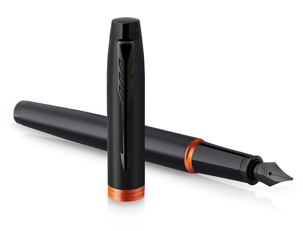 PLUMA PARKER IM PROFESSIONALS VIBRANT ORANGE RING PLUMIN F EN ESTUCHE DE REGALO