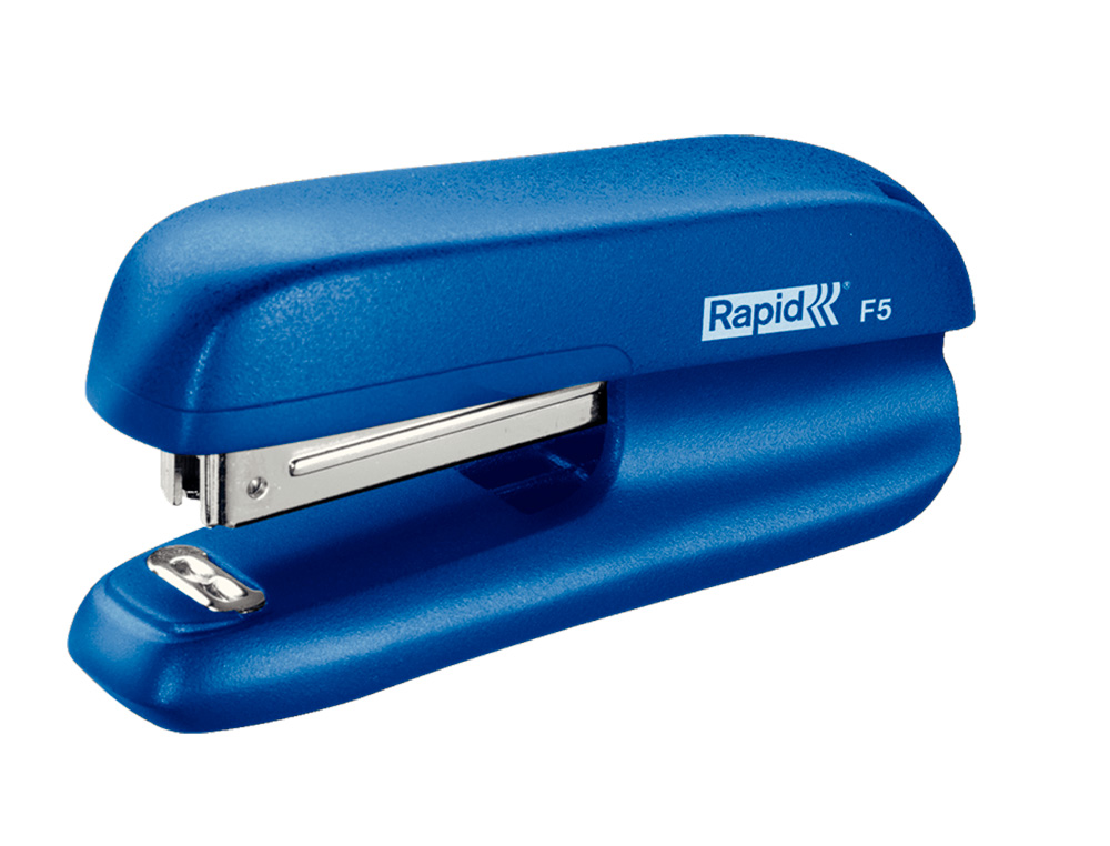 GRAPADORA RAPID F5 MINI PLASTICO CAPACIDAD DE GRAPADO 10 HOJAS USA GRAPAS Nº 10 COLOR AZUL