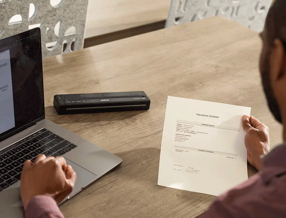 IMPRESORA PORTATIL BROTHER TECNOLOGIA TERMICA DIRECTA RESOLUCION 203 PPP VELOCIDAD 13,5 PPM USB-C
