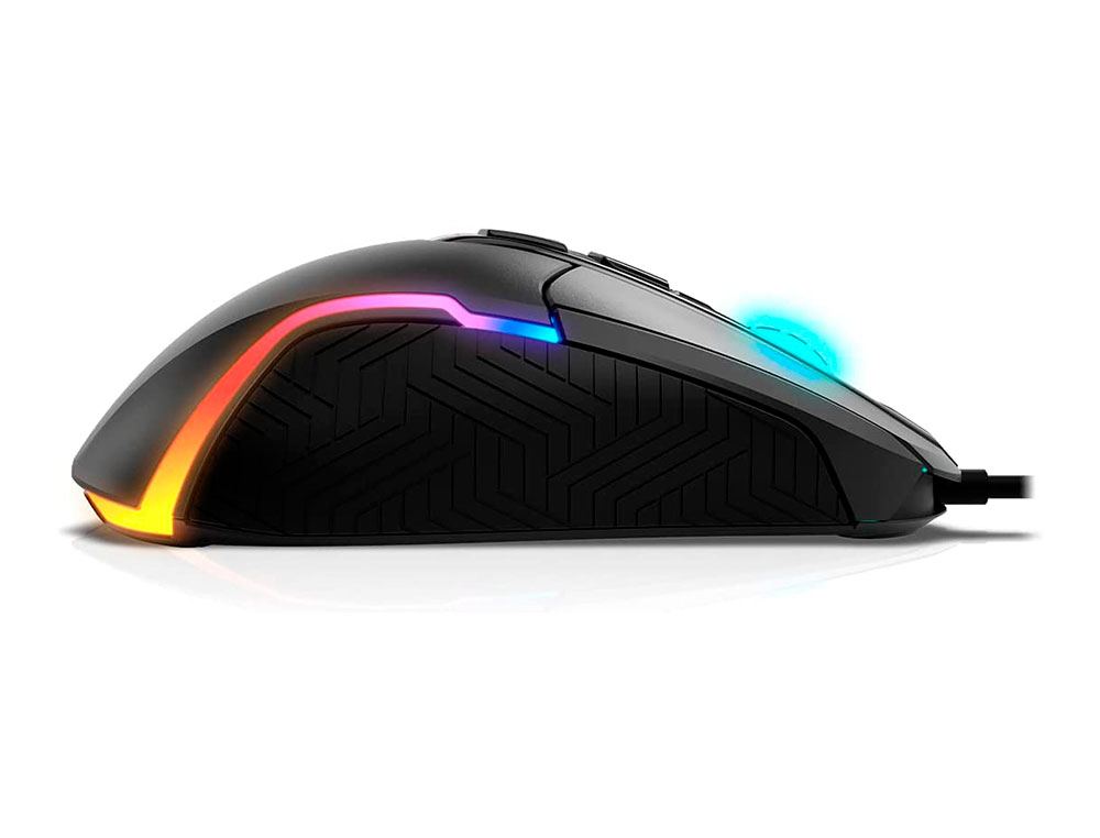 RATON KROM KICK GAMING RGB OPTICO 800-6200 DPI 7 BOTONES ILUMINACION LED RGB RAINBOW