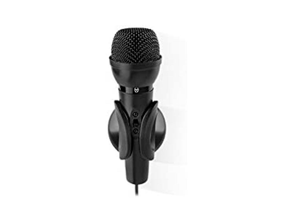 MICROFONO KROM KYP MINI GAMING CON BASE AJUSTABLE CONECTOR JACK 3,5 MM