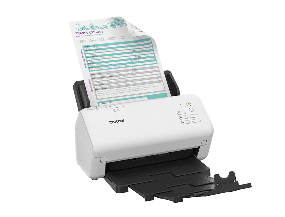 ESCANER BROTHER SOBREMESA ADS4300N DOBLE CARA TAMAO A4 RESOLUCION 600 PPP VELOCIDAD 40 PPM USB 2.0