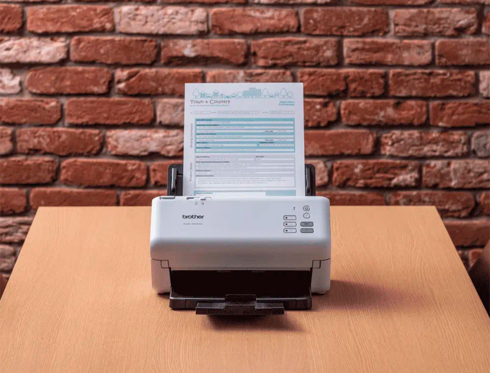 ESCANER BROTHER SOBREMESA ADS4300N DOBLE CARA TAMAO A4 RESOLUCION 600 PPP VELOCIDAD 40 PPM USB 2.0