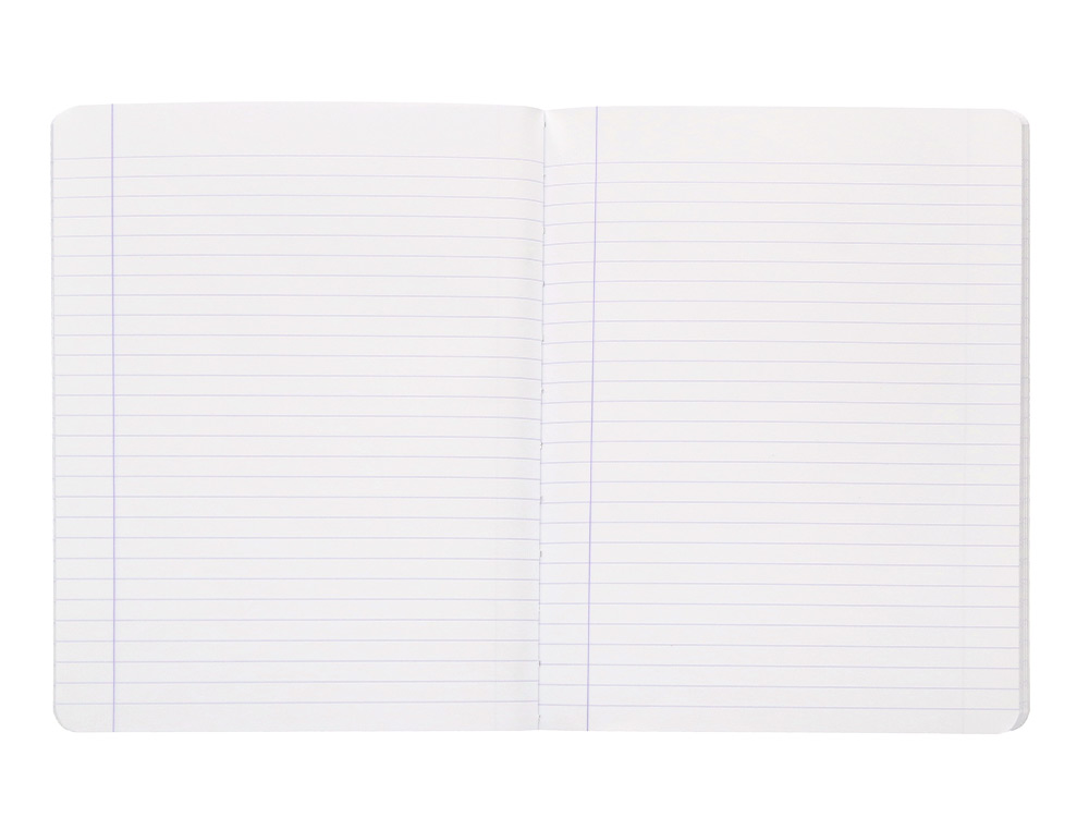 LIBRETA ANTARTIK A5+ PLUS COSIDA 48 HOJAS 90G/M2 RAYADO HORIZONTAL CON MARGEN 6 COLORES SURTIDOS