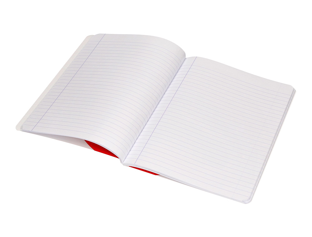 LIBRETA ANTARTIK A5+ PLUS COSIDA 48 HOJAS 90G/M2 RAYADO HORIZONTAL CON MARGEN 6 COLORES SURTIDOS