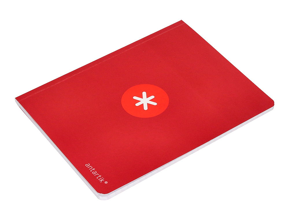 LIBRETA ANTARTIK A5+ PLUS COSIDA 48 HOJAS 90G/M2 RAYADO HORIZONTAL CON MARGEN 6 COLORES SURTIDOS