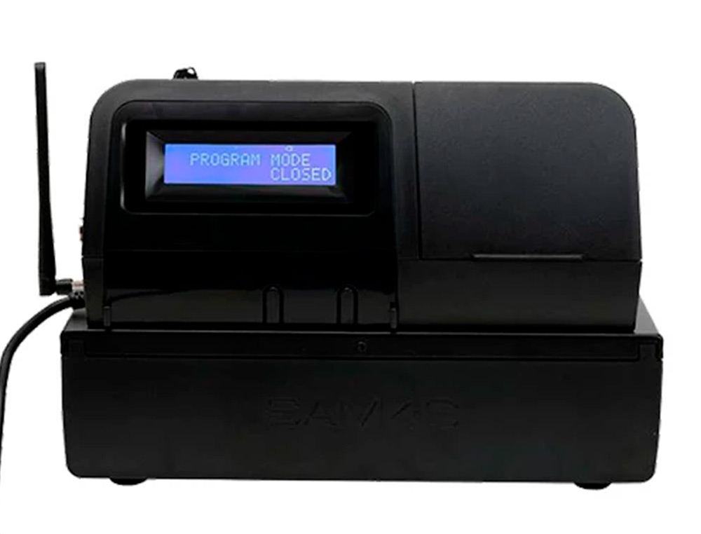 REGISTRADORA SAM4S ER-260EJ 15 DEPARTAMENTOS 10 EMPLEADOS VISOR LCD CAJON GRANDE COLOR NEGRO 430X450X242 MM