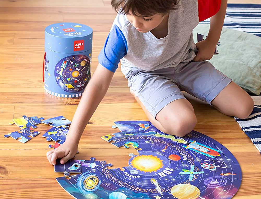 PUZLE APLI CIRCULAR SISTEMA SOLAR 48 PIEZAS
