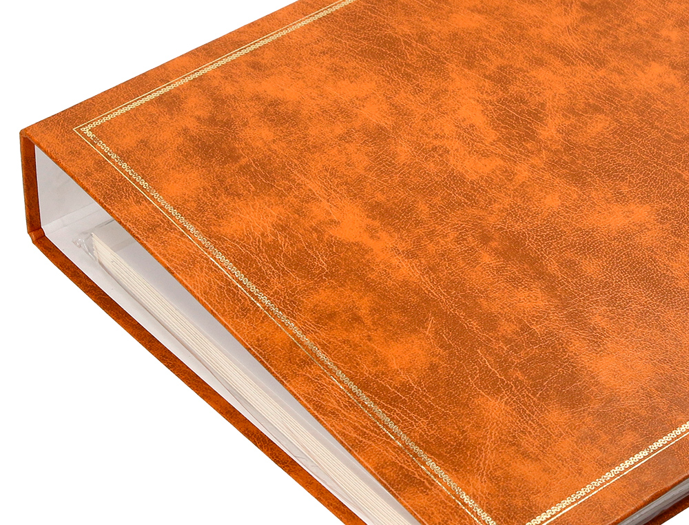 ALBUM DE FOTOS LIDERPAPEL ANILLAS SERIE CLASSIC CON 20 HOJAS AUTOADHESIVAS COLOR MARRON