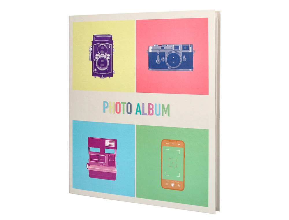 ALBUM DE FOTOS LIDERPAPEL ANILLAS CON 20 HOJAS AUTOADHESIVAS