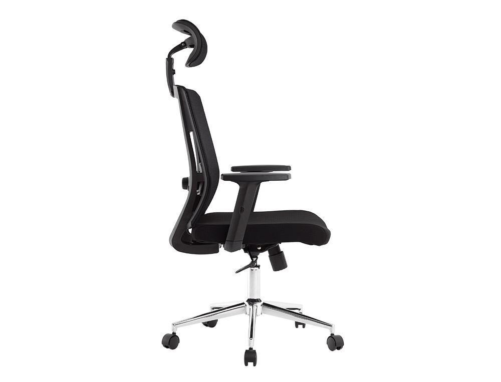 SILLA GIRATORIA Q-CONNECT ERGONOMICA RESPALDO ALTO Y REPOSACABEZA AJUSTABLE EN ALTURA 1180+100X630X625 MM