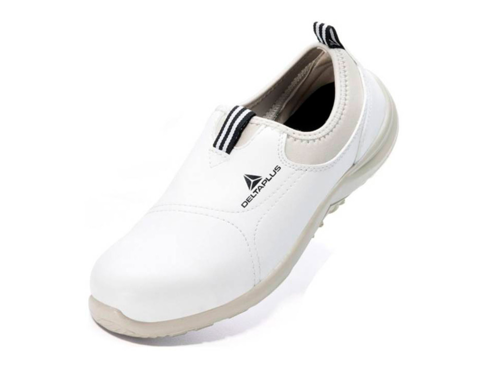 ZAPATOS DE SEGURIDAD DELTAPLUS MICROFIBRA PU SUELA PU MONO-DENSIDAD COLOR BLANCO TALLA 37