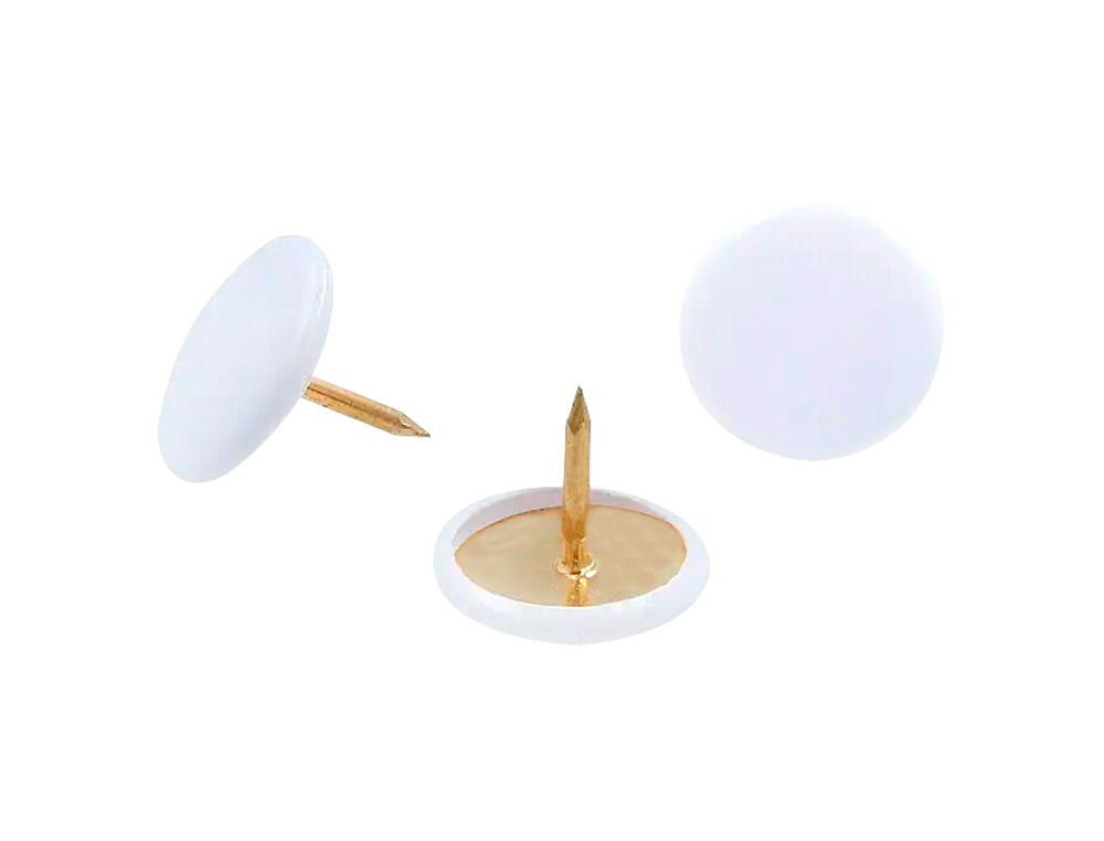 CHINCHETA LISMANIA OFFICE COLOR BLANCO CAJA DE 100 UNIDADES